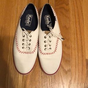 Baseball printed loafers